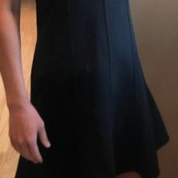 Ann Taylor Black short dress with sheer shoulders - Picture 2 of 9